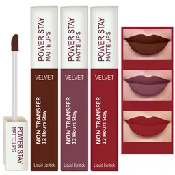 PERPAA Set Of 3 Waterproof Liquid Matte Power Stay Lipstick 4ml-10