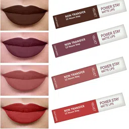 PERPAA Set Of 4 Waterproof Liquid Matte Power Stay Lipstick 4ml-image-94