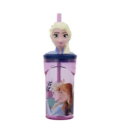 Disney Lavender Frozen Printed Water Bottle - 360 ML-23