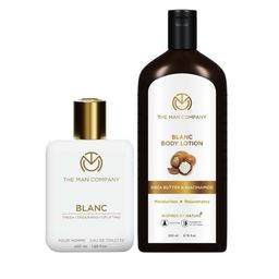 The Man Company Set of Blanc Pour Homme Eau De Toilette - 50ml & Blanc Body Lotion - 200ml-12
