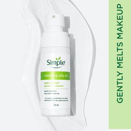 Simple Kind To Skin Cleansing Jelly Oil with Glycerine & Squalane - 50 ml image 2