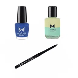 Moraze Pack of Kajal With Blue Nail Polish & Nail Paint Remover 5 ml & 30 ml-image-40