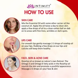 INTIMIFY Rose Hip Oil Reduce Hyperpigmentation-30ml image 3