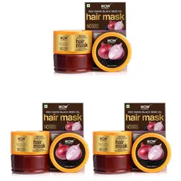 WOW SKIN SCIENCE Set Of 3 Red Onion Black Seed Oil Hair Mask - 200ml Each-40