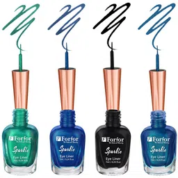 FORFOR Set of 4 Sparkle Water-Proof Sensational Liquid Glitter Eyeliners - 7 ml each-49