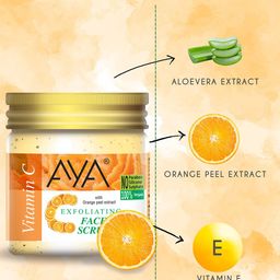 AYA Set Of 2 Pomegranate & Vitamin C Exfoliating Face Scrubs 100 ml Each image 3
