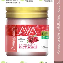 AYA Set Of 2 Apricot & Pomegranate Exfoliating Face Scrubs - 100 ml Each image 3