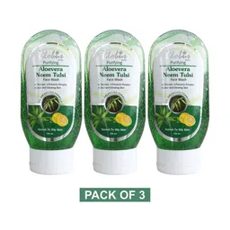 Globus Remedies Set of 3 Purifying Aloe Vera Neem Tulsi Face Wash - 100 ml Each-16