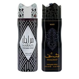ASDAAF Pack Of 2 Marajil & Shaghaf Men Deodorant Body Spray- 200ml-57