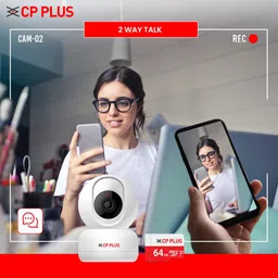 CP PLUS ezyKam Plus Full HD WiFi Dome CCTV Security Camera (Two Way Audio, CP-E26AM, White) image 3