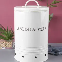 Steel White Aloo & Pyaaz Jar By Market 99-picture-23
