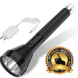 Rechargeable Long Range Light With 4 Mode Long Battery Backup with Tail Light Torch-18