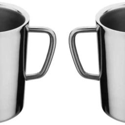 Pack of 2 Stainless Steel double wall tea and coffee cup set-image-49