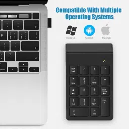 Sancy Wireless Mini Numeric Keypad Slim Numpad for Fast Input Laptop Keyboard Replacement Key image 3