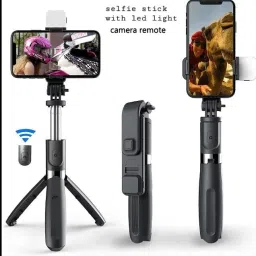 Ancestors R1s Bluetooth Selfie Sticks with Remote and Selfie Light Bluetooth Selfie Stick image 3