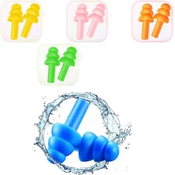 Noise Reduction for Sleping/Medittion/Swiing Adult Child/Reusable - 5 Pairs Ear Plug-image-15