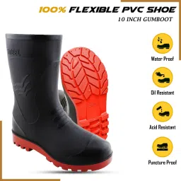 Heavy-Duty Industrial and Outdoor Gumboots, 10" Shaft, Boots For Men-image-9