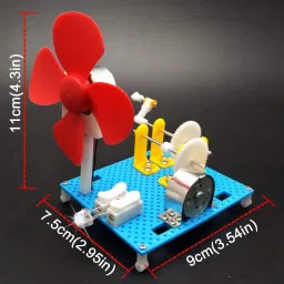 iduino DIY Dynamo Lantern STEM Building Toy, Hand Cranked Power Generator Science Kit image 3