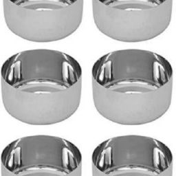Stainless Steel Vegetable Bowl Stainless Steel Vati / Katori, Set of 6 pcs, Capacity -150ml-image-74