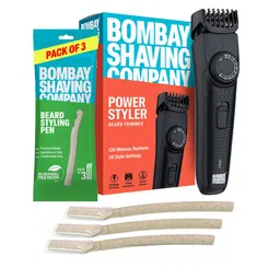 Bombay Shaving Company Men Beard Trimmer With 38 length Settings & Beard Styling pen-29