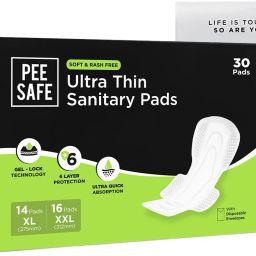 Ultra Thin Sanitary Pad For Women (14 XL + 16 XXL) Dual Wings Rash Free Periods Sanitary Pad-picture-20