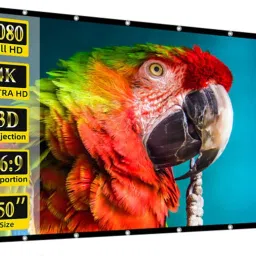 Mudo Projector Screen, 100 Inches, 5Ft x 7Ft, Full HD 1080P|3D-4K, 16:9 Aspect Ratio Projector Screen (Width 100 cm x 137 cm Height)-41