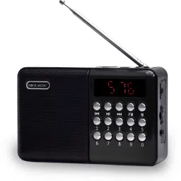 Monrix Pocket Blast Bluetooth Speaker with FM , USB/SD Card and AUX FM Radio Black FM Radio-8