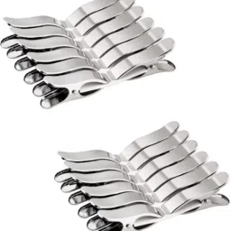 Set of 24 pcs for Drying Clothes, Hanging & Pegs, Stainless Steel Cloth Clips Steel Cloth Clips-16