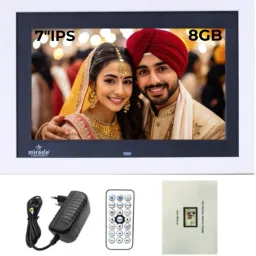 7" IPS Wooden Digital Photo Frame with Photos Slideshow, Video & Audio Support 7 inch Digital Picture Frame, High-Def.Screen, 2GB RAM 180°Wide Angle Viewing-20