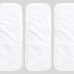 Reusable Baby Cloth Diaper Wet free Inserts Washable White Nappy (Pack of 3)-48