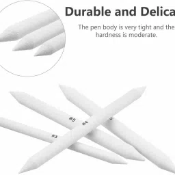 definite Art FABER CASTELL Drawing Graded Pencils - 2B, 3B, 4B, 5B, 6B and 8B (Pack of 6) + Blending/Smudging Stumps Set of 6 (Size 1 to 6); Pre-Sharpened Pencil image 4