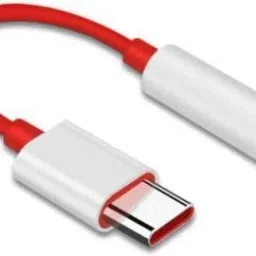 MOBPRO RED AND WHITE Red & White Type C to 3.5 mm Jack Audio Connector, Noise Cancelling Headphones Jack Converter Audio Adapter for One-Pl-us 7/7 Pro / 1+6/1+6T Phone Converter (, Android) Phone Converter-image-71