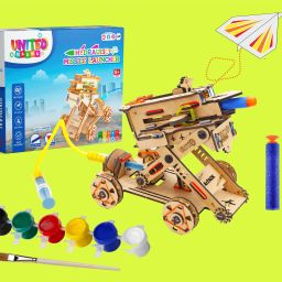 2 in 1 Hydraulic Plane Launcher STEM Wooden Construction Game For 8 To 14 Year-image-11