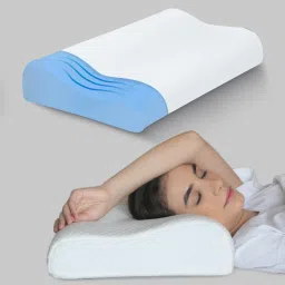 Contour Cervical Orthopedic Memory Foam Pillow for Neck and Shoulder Pain- Memory Foam Geometric Sleeping Pillow Pack of 1-10