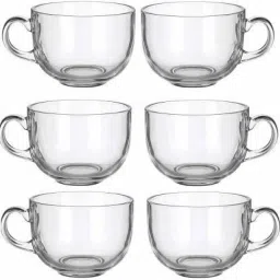 Pack of 6 Glass Pack of 6 Borosilicate Glass, Glass, Opalware Pack of 6 Green Tea Cups / Short Glasses (Pack of 6)Glass cup glass for tea/coffee/Green Tea (pack of 6) 150 ml (White/clear) Glass Cup Sets Combo (Clear)-2