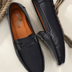 Moccasins Synthetic Leather Casual Slip On Shoes Loafers For Men-image-44