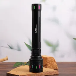 mz M239 (RECHARGEABLE LED METAL TORCH) Zoomable 200W with 3000mAh Battery Torch image 3