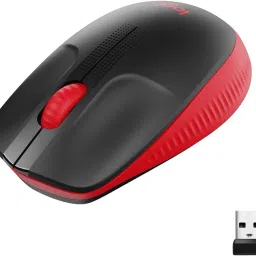 Logitech M190 / Full Size Ambidextrous Curve Design, Scooped Buttons Wireless Optical Mouse image 3