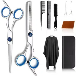 Professional Hair Cutting Set Barber Scissors Home Using Hair Cutting Scissors-image-73