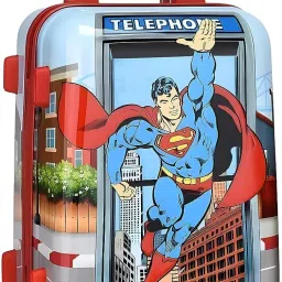 Small Cabin Suitcase (51 cm) 4 Wheels - Stylish 16 Inch \51 Cm Polycarbonate Non Breakable Kids Hard Luggage Trolley Bag - Red, Blue-image-6