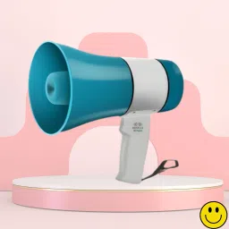 Handheld Megaphone with Siren, Microphone & Rechargeable for Outdoor EventsB258 Megaphone Portable Megaphone Siren Loudspeaker Function &Long Battery BackupI258 Outdoor PA System-93