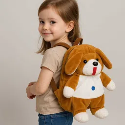 Small 5 L Backpack Plush Dog Kids Backpack – Soft Puppy School Bag for Toddlers and Preschoolers"-image-94