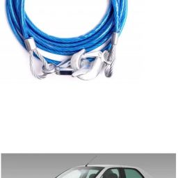 Car Vehicle Emergency Steel Tow Cable Towing Strap Rope 4m 8mm For Sie-na Front Mount Towing Hook-image-84
