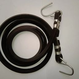 Elastic Nylon Bungee Rope, Shock Cord Cable Metal Hooks Tying Behind Bikes rope Black-14