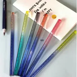 Triangular Ruler 15cm Plastic Straight Ruler Practical Student Ruler-11