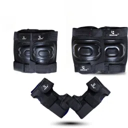Protective Knee, Elbow & Wrist Guard for Cycling Riding Age for 7 to 13 Year Skating Guard Combo-18