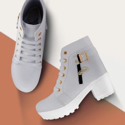 Perfect Stylish Girls High Ankle Boots For Women-image-39