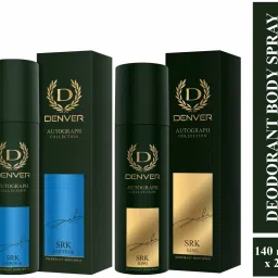 SRK King 140 ml & SRK Emperor 140 ml Autograph Collection Combo Deodorant Spray - For Men-0