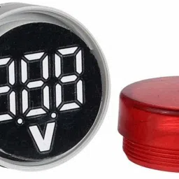 robin teper Volt Metar 0001 Digital Display Volt Meter Indicator,Signal Lamp,Lights Tester Range 60-500V AC, 22 mm (Blue) Digital Voltage Tester image 2