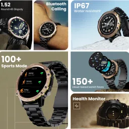 Boult Striker with Rugged & Shock Proof Design, BT Calling, 700 Nits, Metallic Frame Smartwatch image 2
